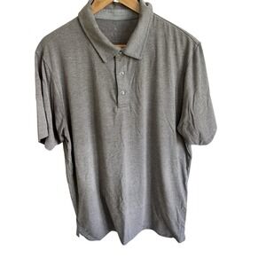 Free Fly Polo Shirt Mens Large Performance Bamboo Gray Outdoors Active Fishing